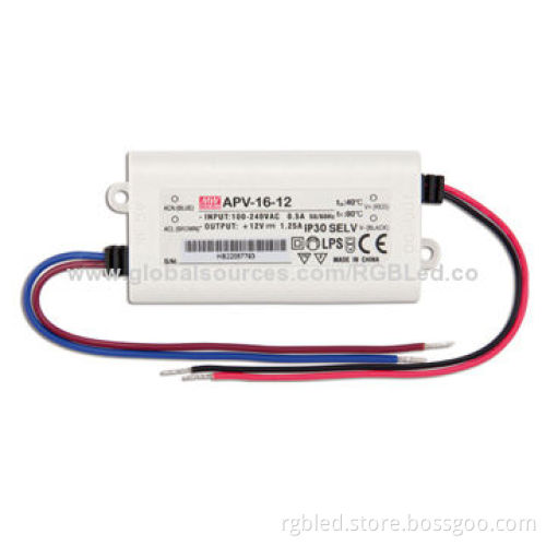 Meanwell IP30 LED Power Supply, APV-16-12